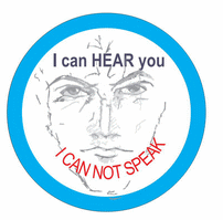 I Can Not Speak Button