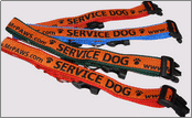 Collars : Ribbon Sewn for Medium and Large Dogs ONLY
